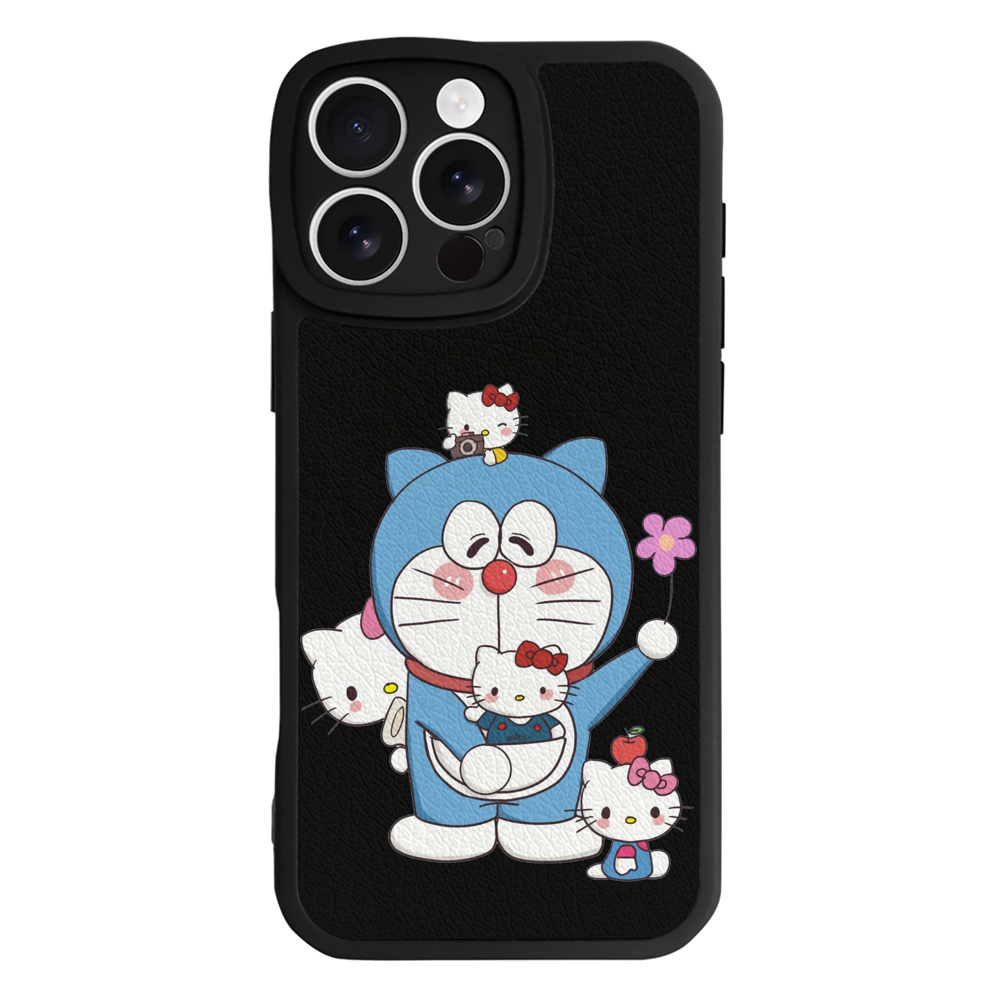 （画像用） ドラえもん Doraemon 【iPhone 16シリーズ対応】シリコンスマホケース（レザー調） 材質：シリコン